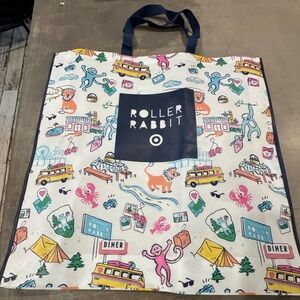 Roller Rabbit Colorful Tote Bag/ reuse reduce recycle ♻️ with this trendy tote!